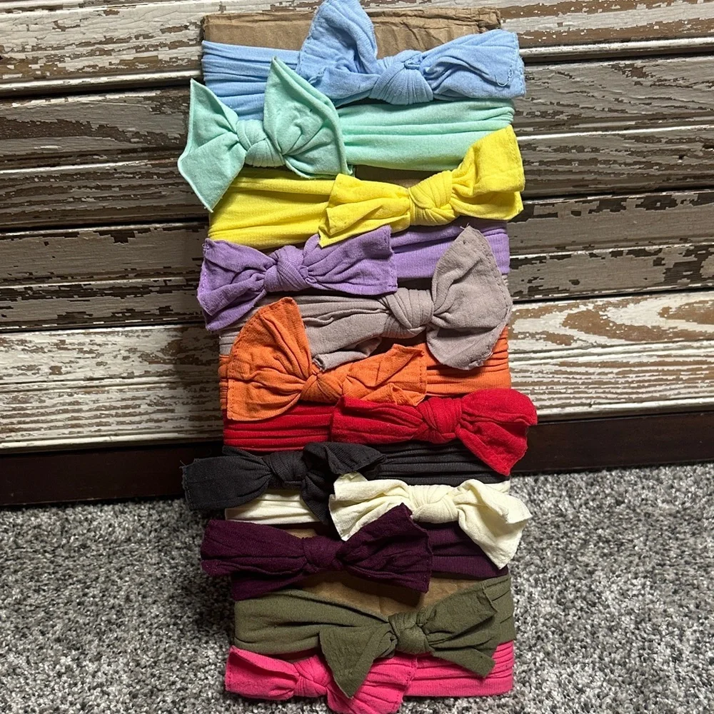 Kids Bow Headband Set - Assorted Colors